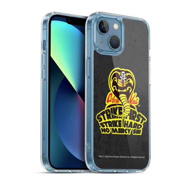 Cobra Kai Graphics 2 Strike Hard Logo Soft Gel Case for Apple iPhone 13 Mini & MagSafe