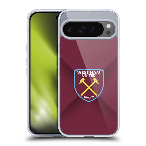 West Ham United FC Crest Gradient Soft Gel Case for Google Pixel 9 Pro XL