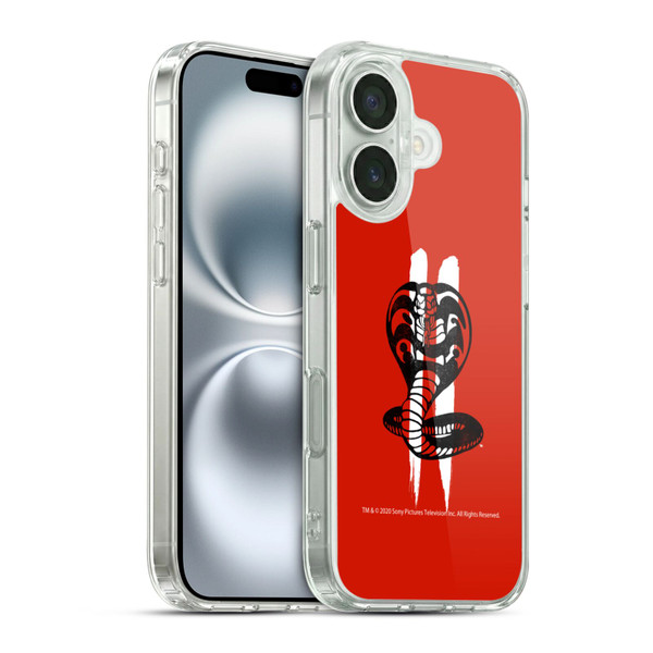 Cobra Kai Graphics Season 2 Logo Soft Gel Case for Apple iPhone 16 & MagSafe
