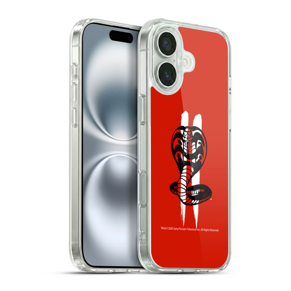 Cobra Kai Graphics Season 2 Logo Soft Gel Case for Apple iPhone 16 Plus & MagSafe