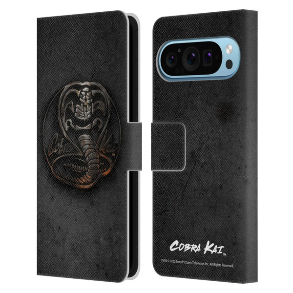 Cobra Kai Graphics Metal Logo Leather Book Wallet Case Cover For Google Pixel 9 / Pixel 9 Pro