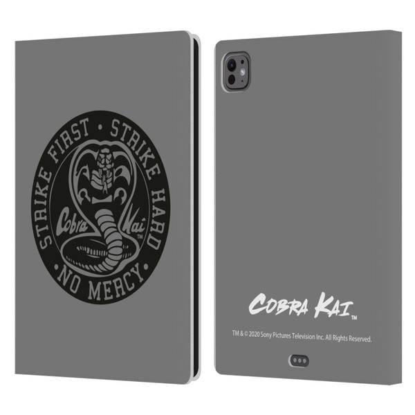Cobra Kai Graphics Strike Logo 2 Leather Book Wallet Case Cover For Apple iPad Pro 11 M4 2024