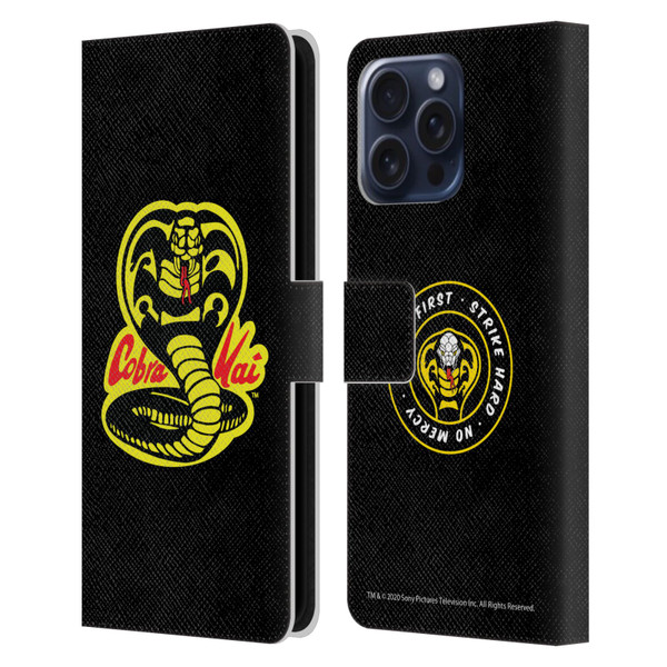 Cobra Kai Graphics Logo Leather Book Wallet Case Cover For Apple iPhone 16 Pro Max