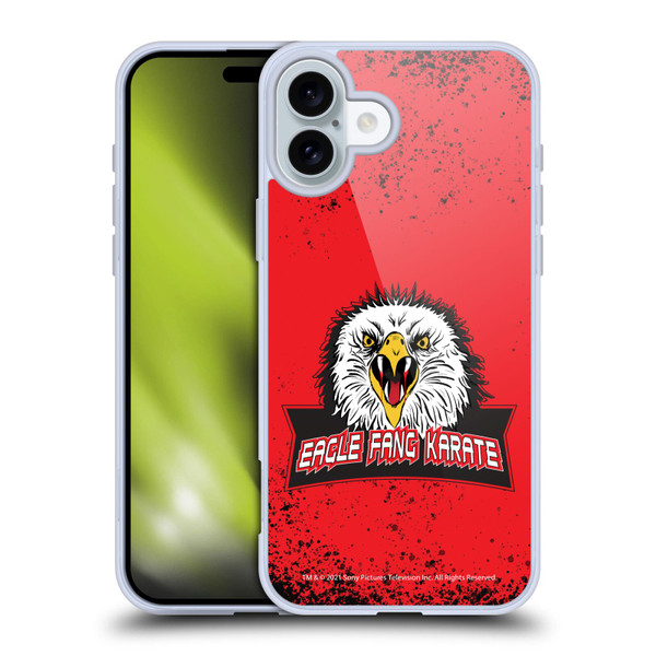 Cobra Kai Key Art Eagle Fang Logo Soft Gel Case for Apple iPhone 16 Plus