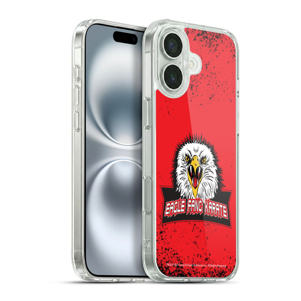 Cobra Kai Key Art Eagle Fang Logo Soft Gel Case for Apple iPhone 16 Plus & MagSafe