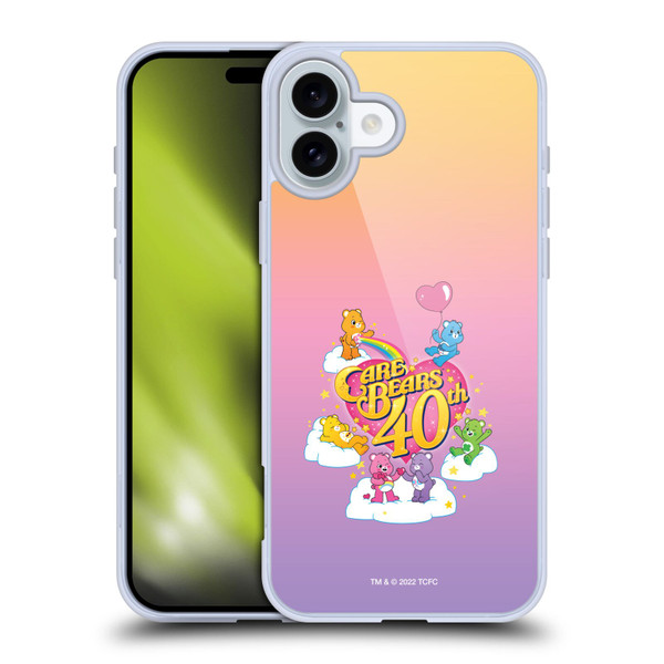Care Bears 40th Anniversary Celebrate Soft Gel Case for Apple iPhone 16 Plus & MagSafe
