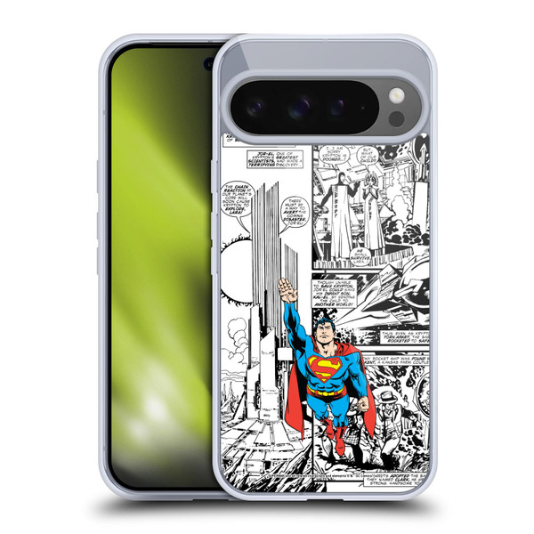 Superman DC Comics Comicbook Art Flight Soft Gel Case for Google Pixel 9 Pro XL