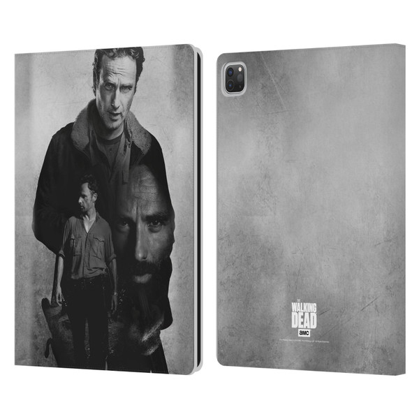 AMC The Walking Dead Double Exposure Rick Leather Book Wallet Case Cover For Apple iPad Pro 13 M4 2024