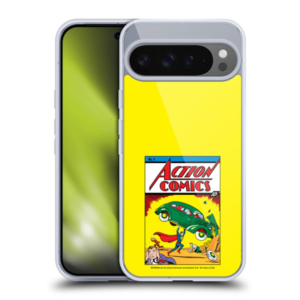 Superman DC Comics Famous Comic Book Covers Action Comics 1 Soft Gel Case for Google Pixel 9 Pro XL