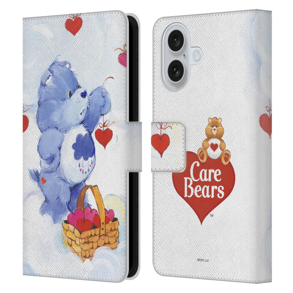 Care Bears Classic Grumpy Leather Book Wallet Case Cover For Apple iPhone 16
