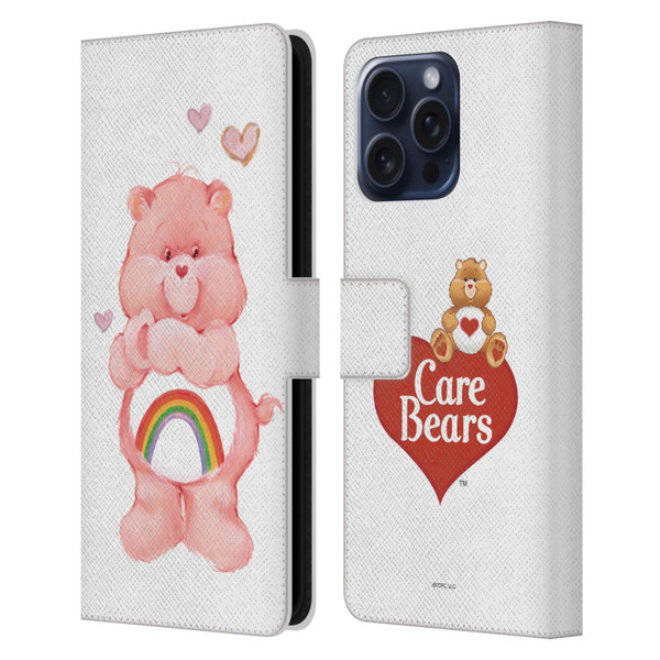Care Bears Classic Cheer Leather Book Wallet Case Cover For Apple iPhone 16 Pro Max