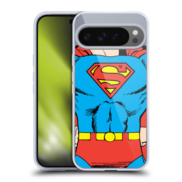 Superman DC Comics Logos Classic Costume Soft Gel Case for Google Pixel 9 Pro XL
