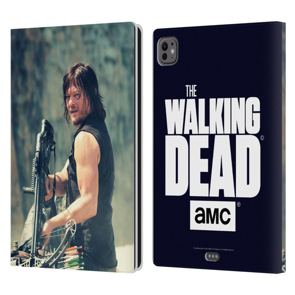 AMC The Walking Dead Daryl Dixon Archer Leather Book Wallet Case Cover For Apple iPad Pro 11 M4 2024