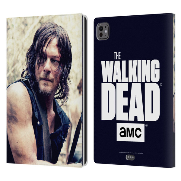 AMC The Walking Dead Daryl Dixon Half Body Leather Book Wallet Case Cover For Apple iPad Pro 11 M4 2024