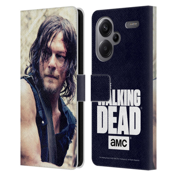 AMC The Walking Dead Daryl Dixon Half Body Leather Book Wallet Case Cover For Xiaomi Redmi Note 13 Pro Plus 5G