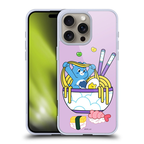 Care Bears Sweet And Savory Grumpy Ramen Sushi Soft Gel Case for Apple iPhone 16 Pro Max