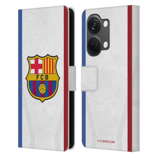 FC Barcelona 2023/24 Crest Kit Away Leather Book Wallet Case Cover For OnePlus Nord 3 5G