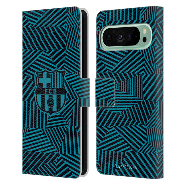 FC Barcelona Crest Black Leather Book Wallet Case Cover For Google Pixel 9 Pro XL