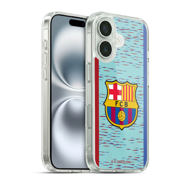 FC Barcelona 2023/24 Crest Kit Third Soft Gel Case for Apple iPhone 16 & MagSafe