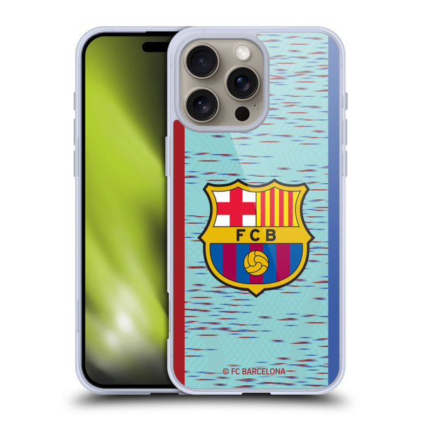 FC Barcelona 2023/24 Crest Kit Third Soft Gel Case for Apple iPhone 16 Pro Max & MagSafe