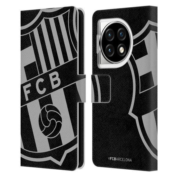 FC Barcelona Crest Oversized Leather Book Wallet Case Cover For OPPO OnePlus Ace 3 5G