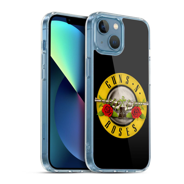 Guns N' Roses Key Art Bullet Logo Soft Gel Case for Apple iPhone 13 Mini & MagSafe