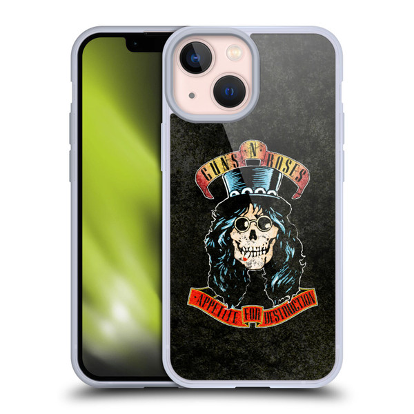 Guns N' Roses Vintage Slash Soft Gel Case for Apple iPhone 13 Mini