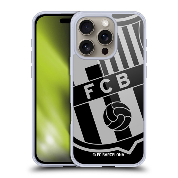FC Barcelona Crest Oversized Soft Gel Case for Apple iPhone 16 Pro & MagSafe