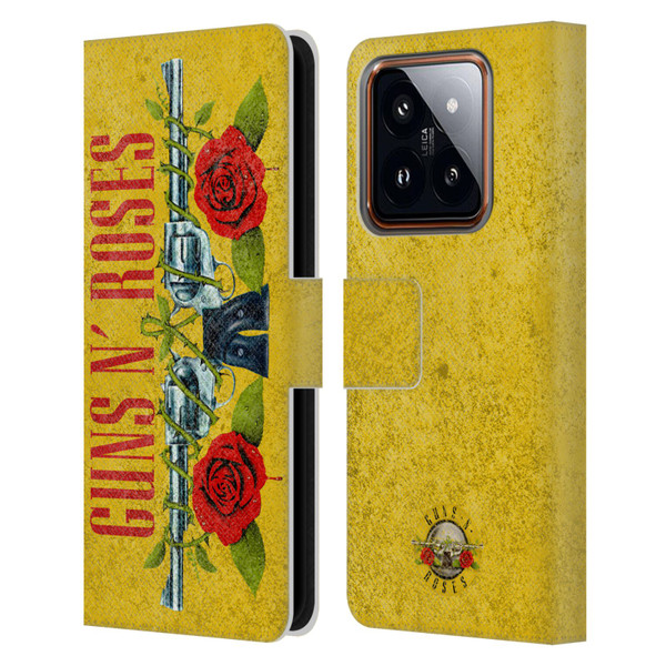 Guns N' Roses Vintage Pistols Leather Book Wallet Case Cover For Xiaomi 14