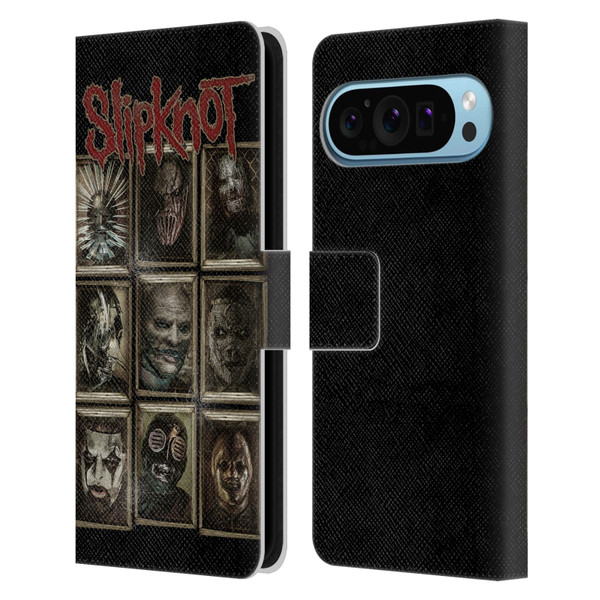 Slipknot Key Art Covered Faces Leather Book Wallet Case Cover For Google Pixel 9 / Pixel 9 Pro