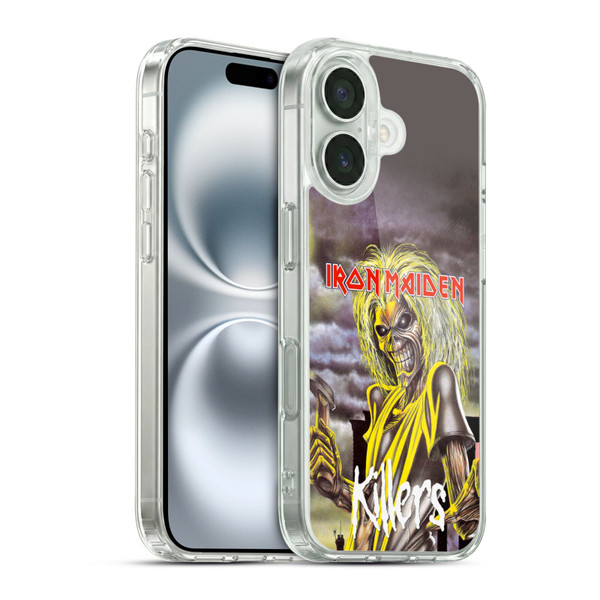 Iron Maiden Album Covers Killers Soft Gel Case for Apple iPhone 16 & MagSafe