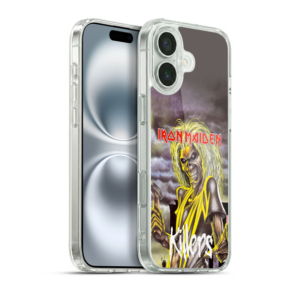 Iron Maiden Album Covers Killers Soft Gel Case for Apple iPhone 16 Plus & MagSafe