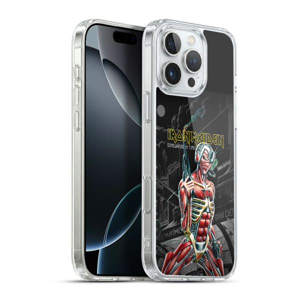 Iron Maiden Album Covers Somewhere Soft Gel Case for Apple iPhone 16 Pro Max & MagSafe