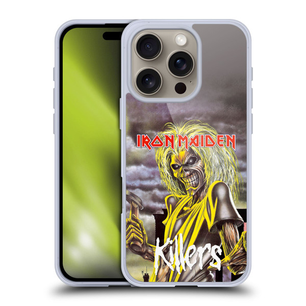 Iron Maiden Album Covers Killers Soft Gel Case for Apple iPhone 16 Pro