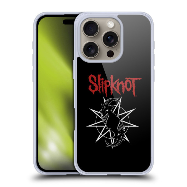 Slipknot Key Art Goat Logo Soft Gel Case for Apple iPhone 16 Pro