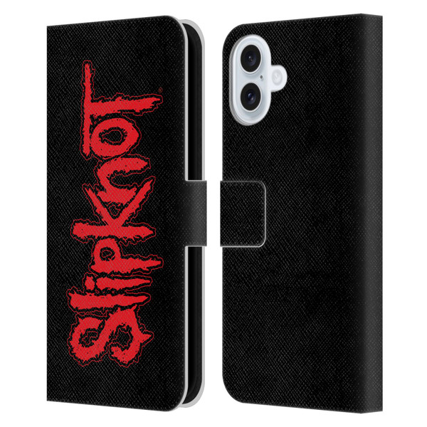 Slipknot Key Art Text Leather Book Wallet Case Cover For Apple iPhone 16 Plus