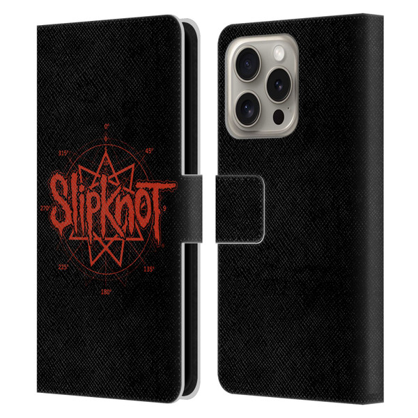 Slipknot Key Art Logo Leather Book Wallet Case Cover For Apple iPhone 16 Pro
