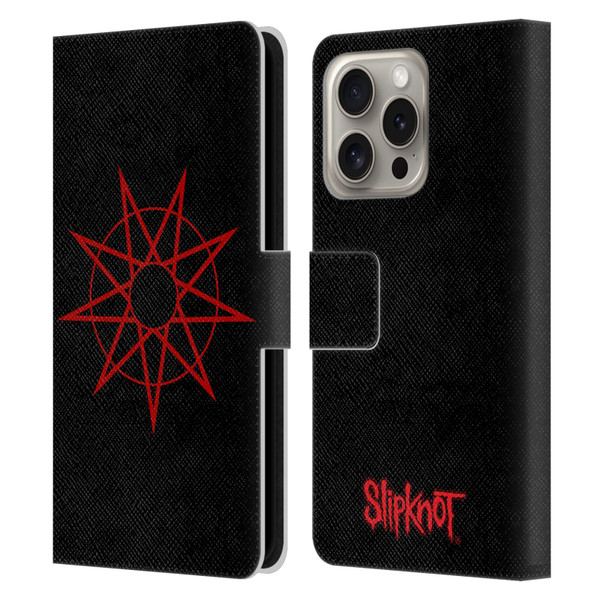 Slipknot Key Art Nanogram Leather Book Wallet Case Cover For Apple iPhone 16 Pro