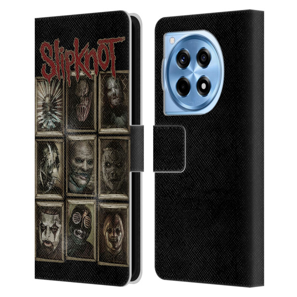 Slipknot Key Art Covered Faces Leather Book Wallet Case Cover For OnePlus 12R