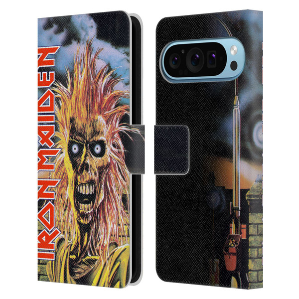 Iron Maiden Art First Leather Book Wallet Case Cover For Google Pixel 9 / Pixel 9 Pro