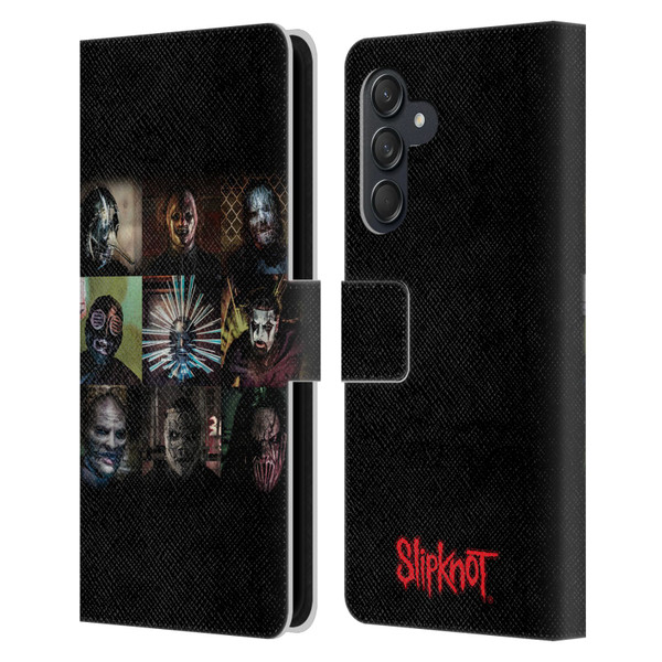 Slipknot Key Art Blocks Leather Book Wallet Case Cover For Samsung Galaxy M55 5G