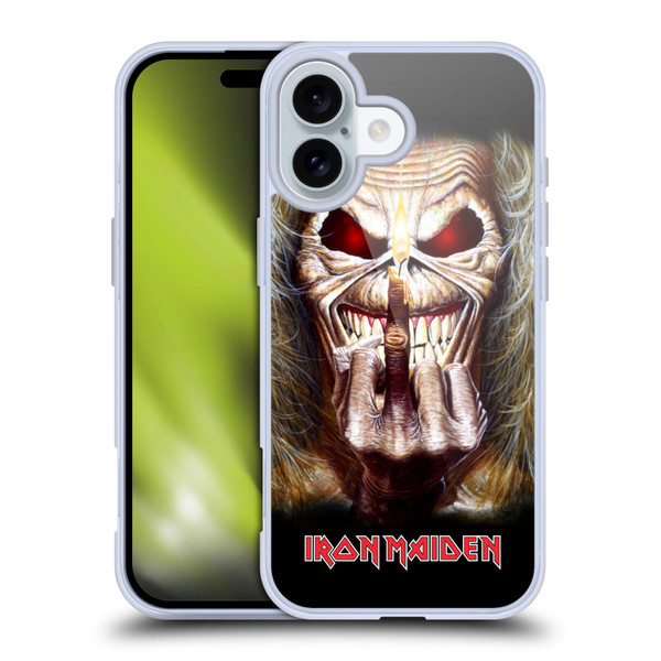 Iron Maiden Art Candle Finger Soft Gel Case for Apple iPhone 16