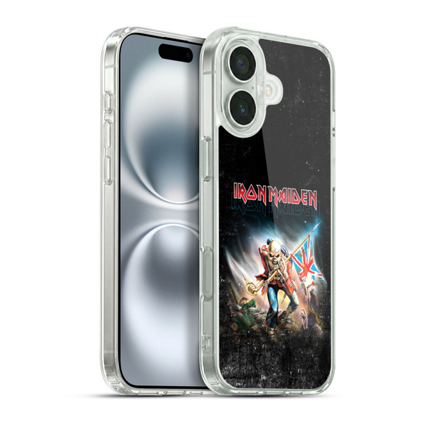 Iron Maiden Art Trooper 2016 Soft Gel Case for Apple iPhone 16 Plus & MagSafe