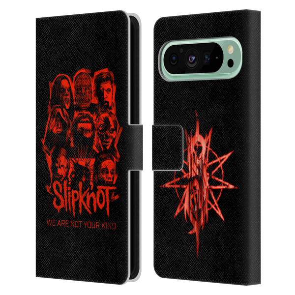 Slipknot We Are Not Your Kind Red Patch Leather Book Wallet Case Cover For Google Pixel 9 Pro XL