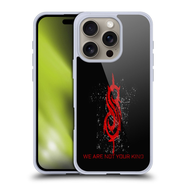 Slipknot We Are Not Your Kind Red Distressed Look Soft Gel Case for Apple iPhone 16 Pro