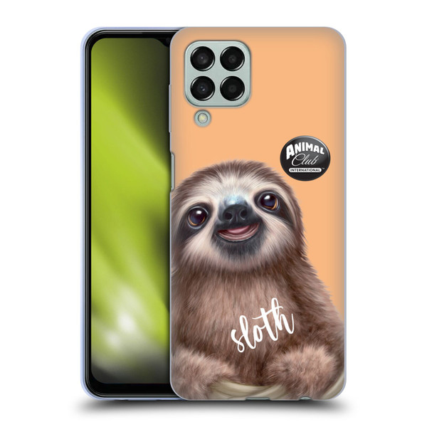 Animal Club International Faces Sloth Soft Gel Case for Samsung Galaxy M33 (2022)