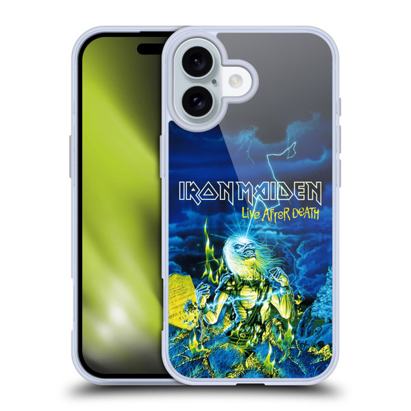 Iron Maiden Tours Live After Death Soft Gel Case for Apple iPhone 16