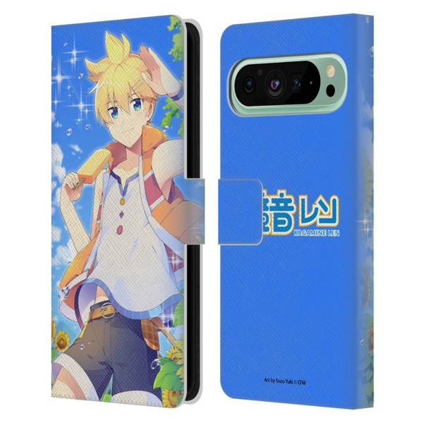 Hatsune Miku Characters Kagamine Len Leather Book Wallet Case Cover For Google Pixel 9 Pro XL