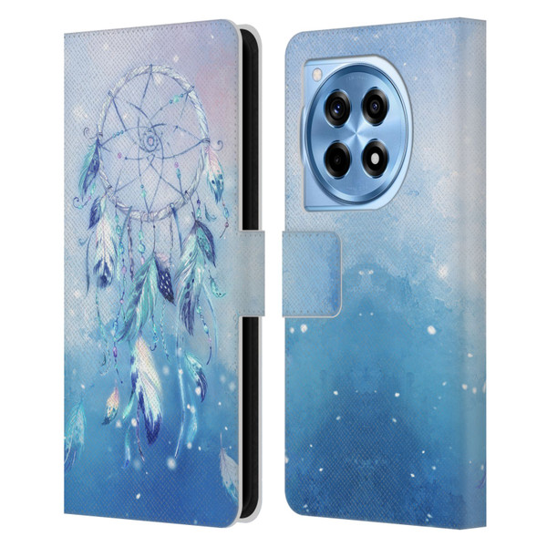 Simone Gatterwe Assorted Designs Blue Dreamcatcher Leather Book Wallet Case Cover For OnePlus 12R