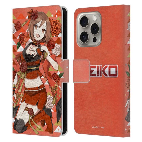 Hatsune Miku Characters Meiko Leather Book Wallet Case Cover For Apple iPhone 16 Pro